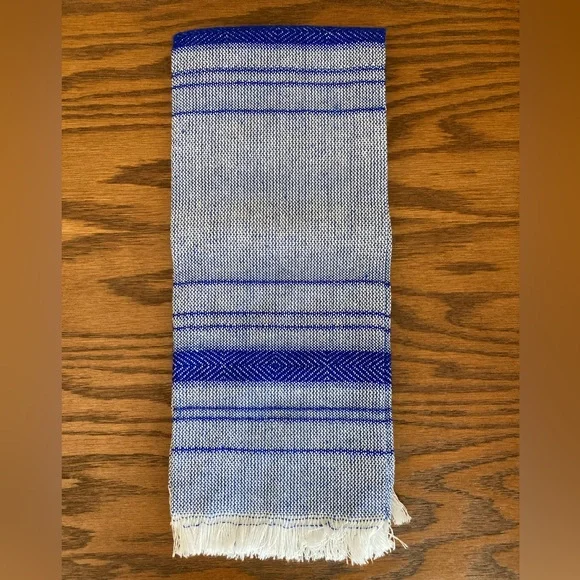 Artisan Woven Mexican Tea Towel, Hand Towel, Boho Chic, Kitchen, Serape - Picture 2 of 6